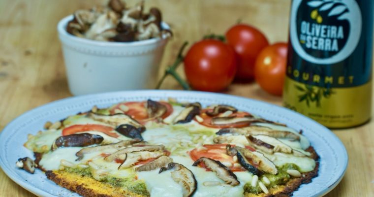 Pizza saudável: sem farinha e com base de batata doce